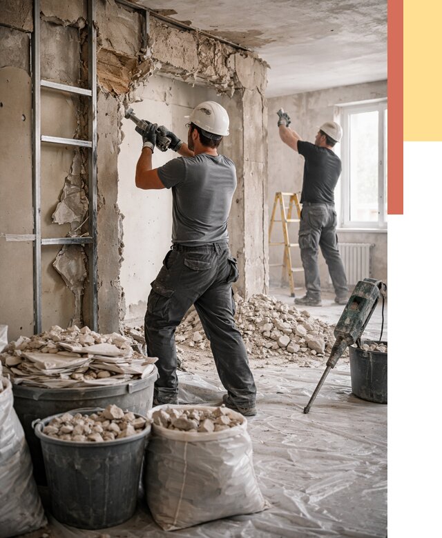 Демонтажные работы в Когалыме от 2791 руб. — услуги и цена под ключ | ОТДЕЛОЧНИК-Кгл