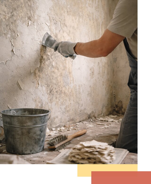 Удаление старой краски со стен в Когалыме качественно и быстро