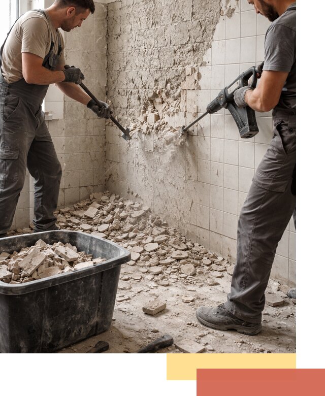 Демонтаж плитки со стен в Когалыме быстро и аккуратно