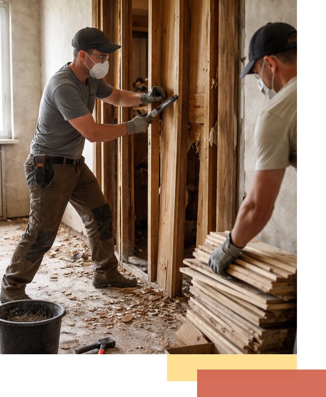 Демонтаж деревянных перегородок в Когалыме быстро и аккуратно