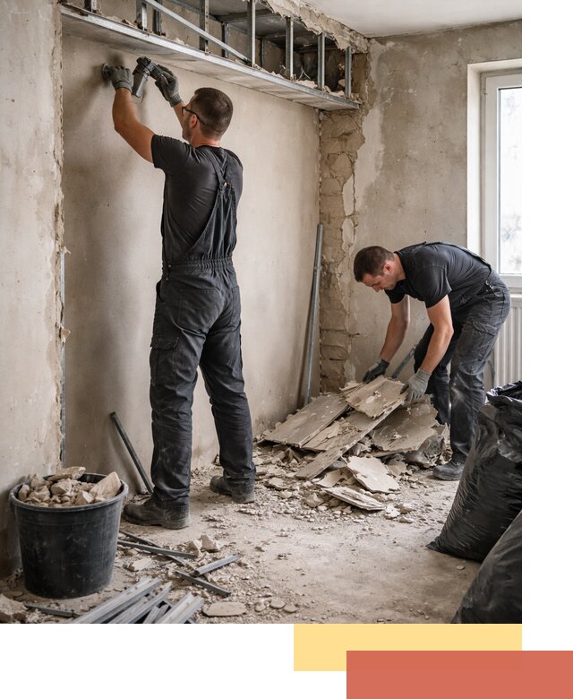 Демонтаж короба из гипсокартона в Когалыме быстро и аккуратно