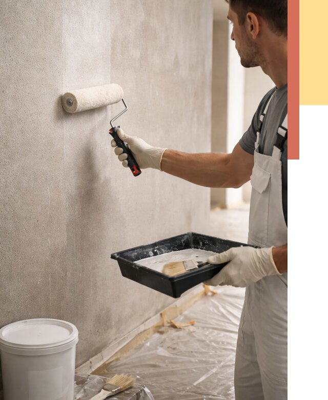 Грунтовка стен в Когалыме от 2274 руб. м2 — быстро, недорого, с материалом | ОТДЕЛОЧНИК-Кгл