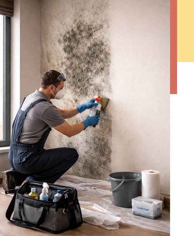 Удаление плесени со стен в Когалыме от 2223 руб. — быстро и недорого | ОТДЕЛОЧНИК-Кгл