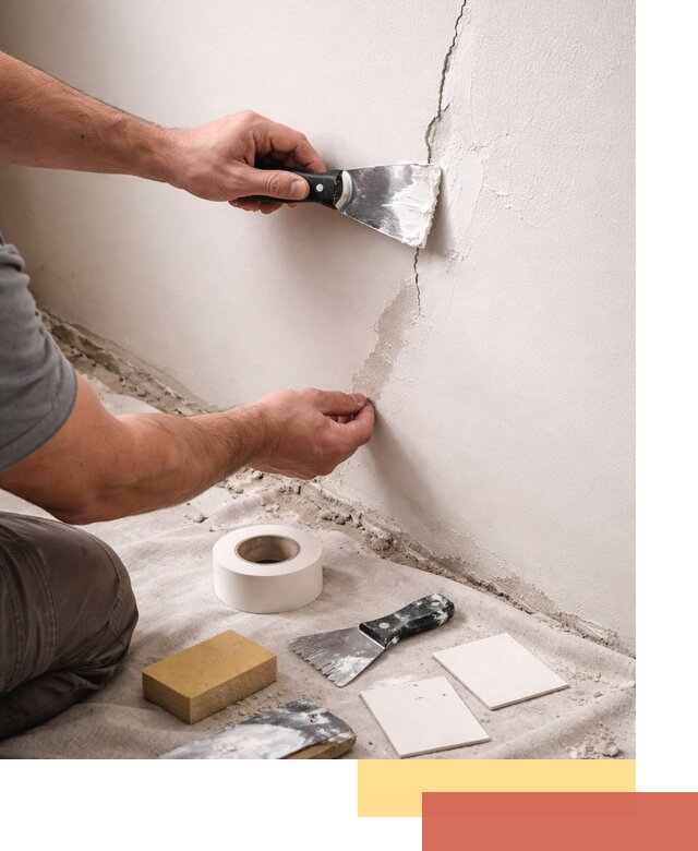 Заделка трещин и сколов в стенах и потолках в Когалыме