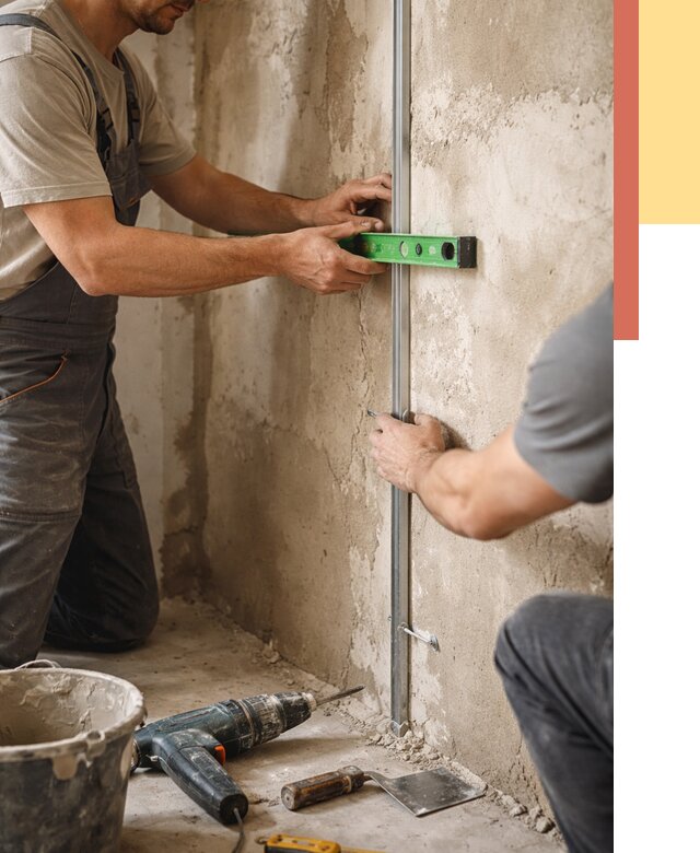 Установка штукатурных маяков в Когалыме от 7237 руб. — быстро и недорого | ОТДЕЛОЧНИК-Кгл