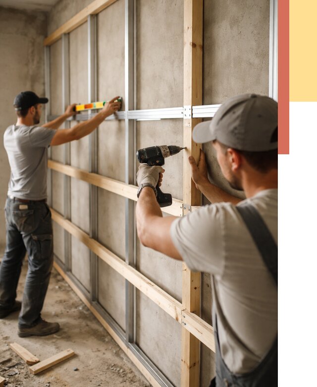 Устройство обрешетки под панели в Когалыме от 2171 руб. — монтаж под ключ | ОТДЕЛОЧНИК-Кгл