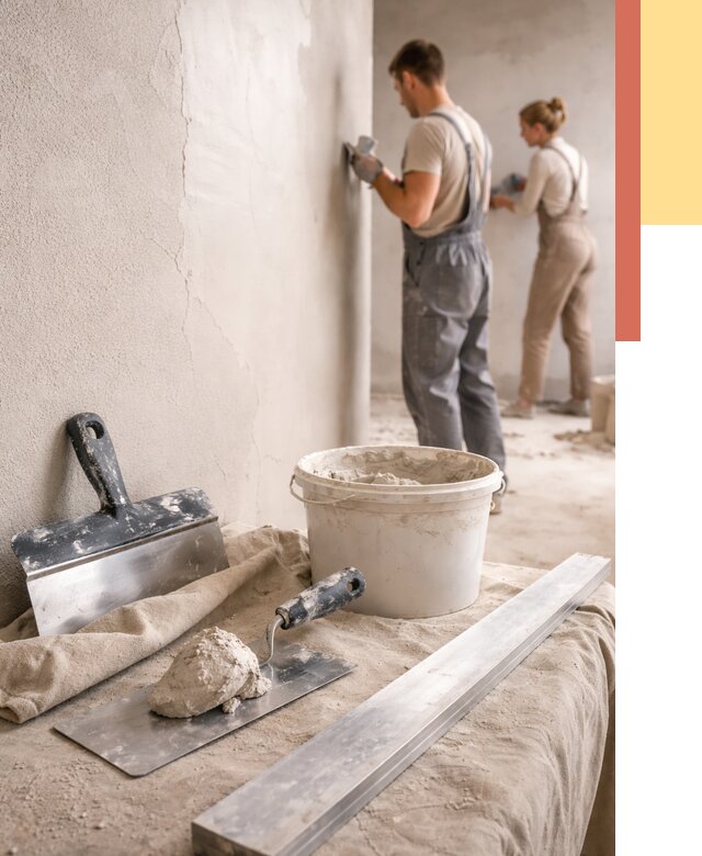 Штукатурка стен гипсовая в Когалыме от 4652 руб/м2 — быстро и недорого | ОТДЕЛОЧНИК-Кгл