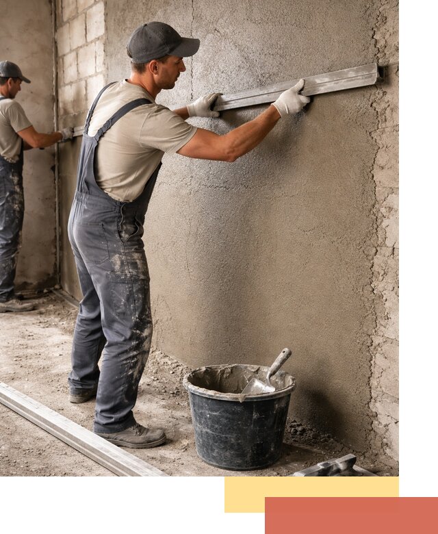 Штукатурка стен цементно-песчаная в Когалыме профессионально