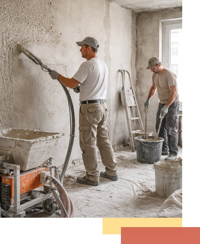 Машинная штукатурка стен в Когалыме — быстро и качественно