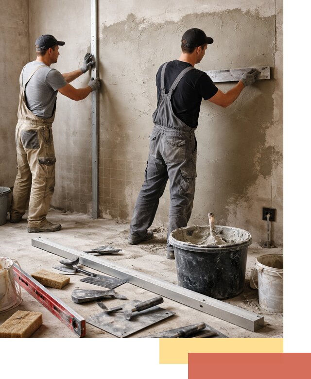 Профессиональная штукатурка стен под плитку в Когалыме