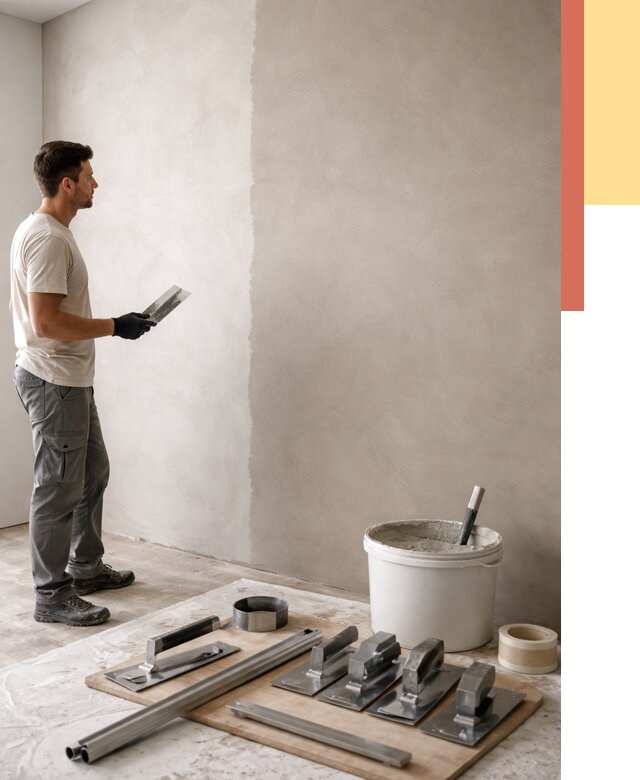 Нанесение микроцемента на стены в Когалыме от 3308 руб./м2 под ключ | ОТДЕЛОЧНИК-Кгл