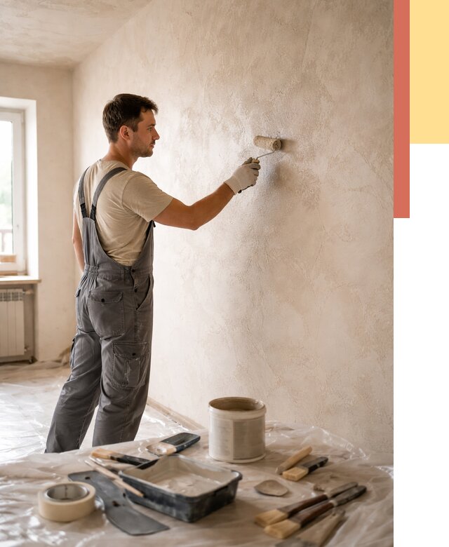 Нанесение лессирующей краски по декоративке в Когалыме от 1809 руб. | ОТДЕЛОЧНИК-Кгл