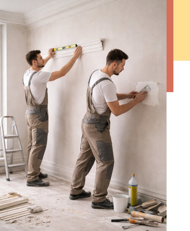 Монтаж лепнины на стены в Когалыме от 4652 руб. — недорого, быстро | ОТДЕЛОЧНИК-Кгл