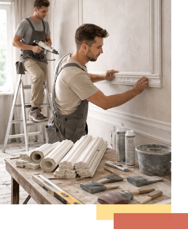 Монтаж лепнины на стены в Когалыме профессионально и качественно