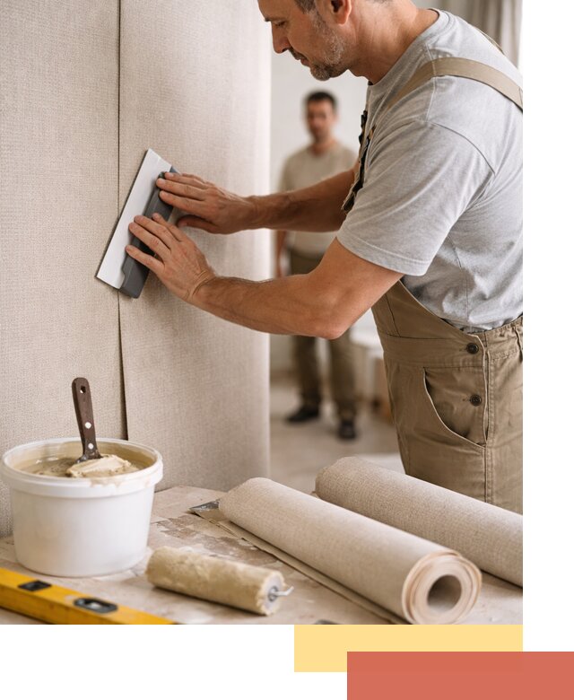 Поклейка текстильных обоев в Когалыме профессионально и аккуратно