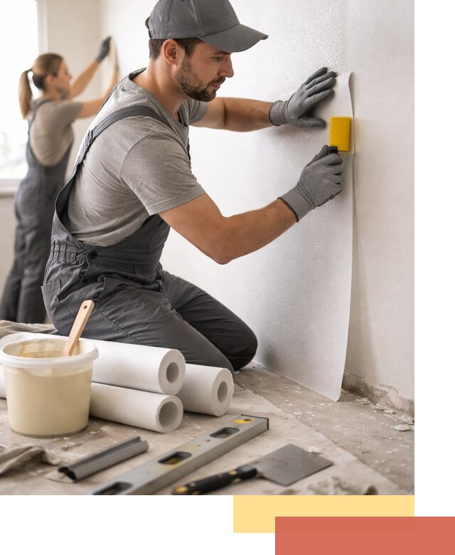 Поклейка стеклообоев профессионально в Когалыме