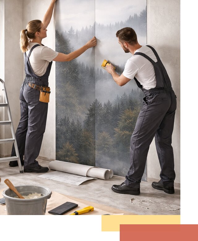 Поклейка фотообоев профессионально в Когалыме под ключ