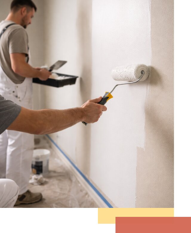 Покраска стен акриловой краской профессионально в Когалыме