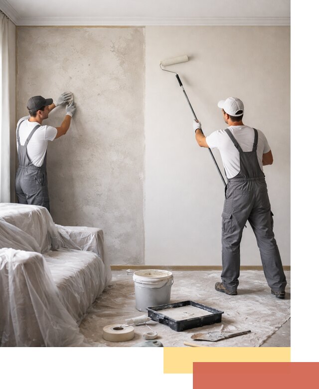 Покраска стен антивандальной краской в Когалыме