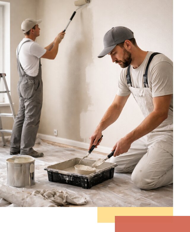 Покраска стен в квартире в Когалыме — профессионально и аккуратно