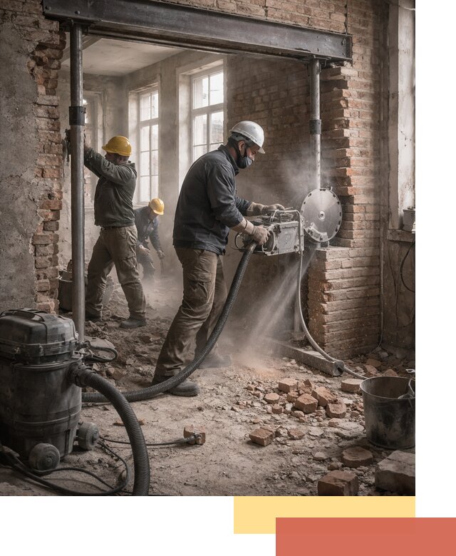 Прорезка проема в стене под дверной или оконный проем в Когалыме