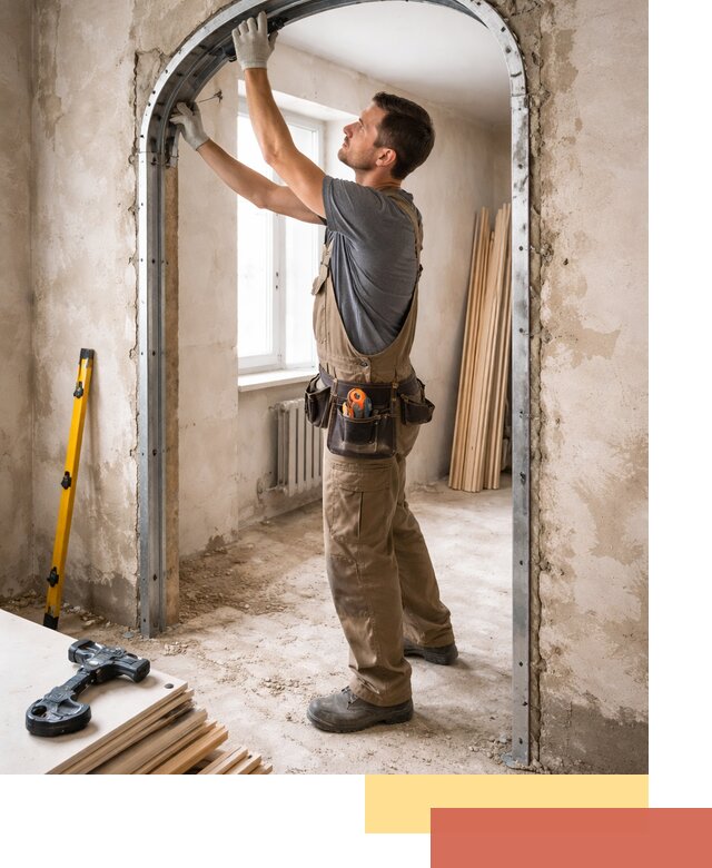 Устройство арочного проема в Когалыме под ключ