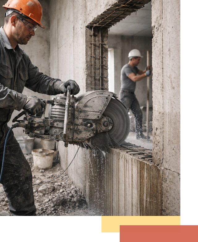 Алмазная резка проемов в Когалыме быстро и точно