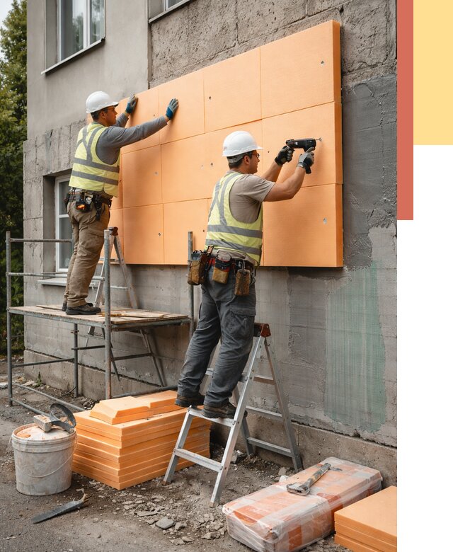 Утепление стен пеноплексом в Когалыме от 1913 руб./м2 — быстро и недорого | ОТДЕЛОЧНИК-Кгл