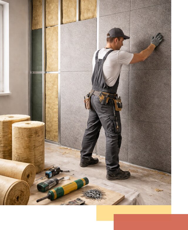 Профессиональная шумоизоляция стен в Когалыме для квартиры и офиса