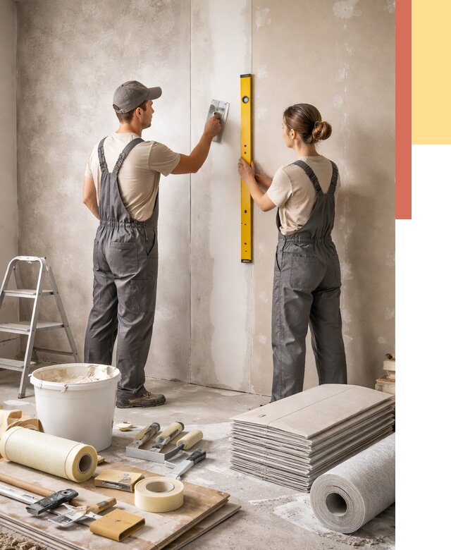 Отделка стен в Когалыме от 1551 руб/м² — недорого, быстро, под ключ | ОТДЕЛОЧНИК-Кгл