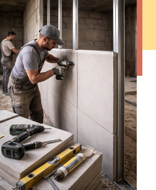 Кладка влагостойких перегородок ПГП в Когалыме от 1241 руб. под ключ | ОТДЕЛОЧНИК-Кгл