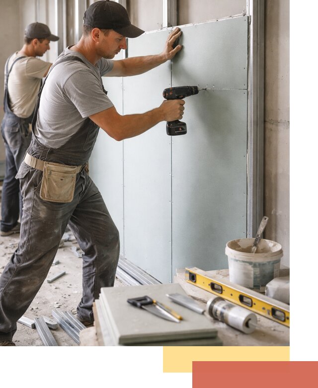 Кладка влагостойких перегородок ПГП в Когалыме