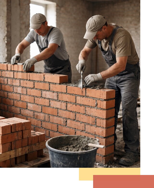 Кладка кирпичных перегородок под ключ в Когалыме