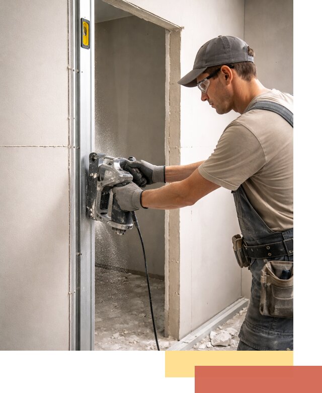 Устройство дверного проема в перегородке в Когалыме