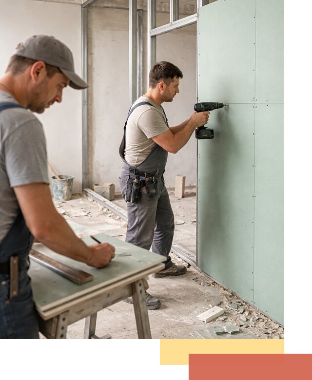 Перегородки из влагостойкого гипсокартона под ключ в Когалыме