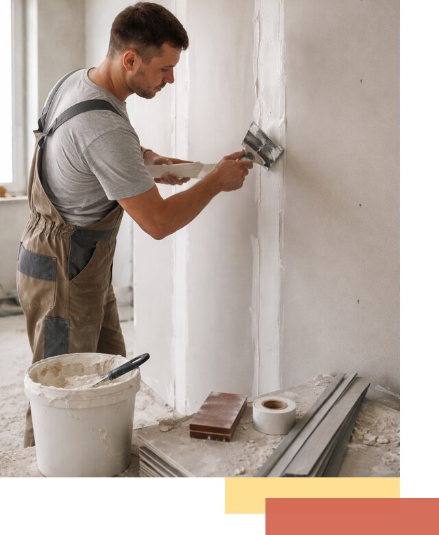 Шпаклевка перегородок из гипсокартона в Когалыме качественно и быстро