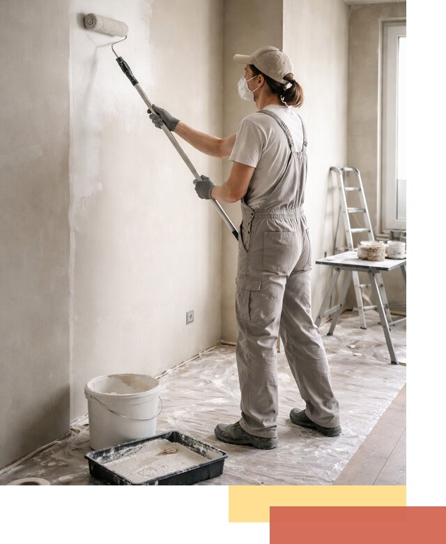 Покраска перегородок из гипсокартона в Когалыме качественно и недорого