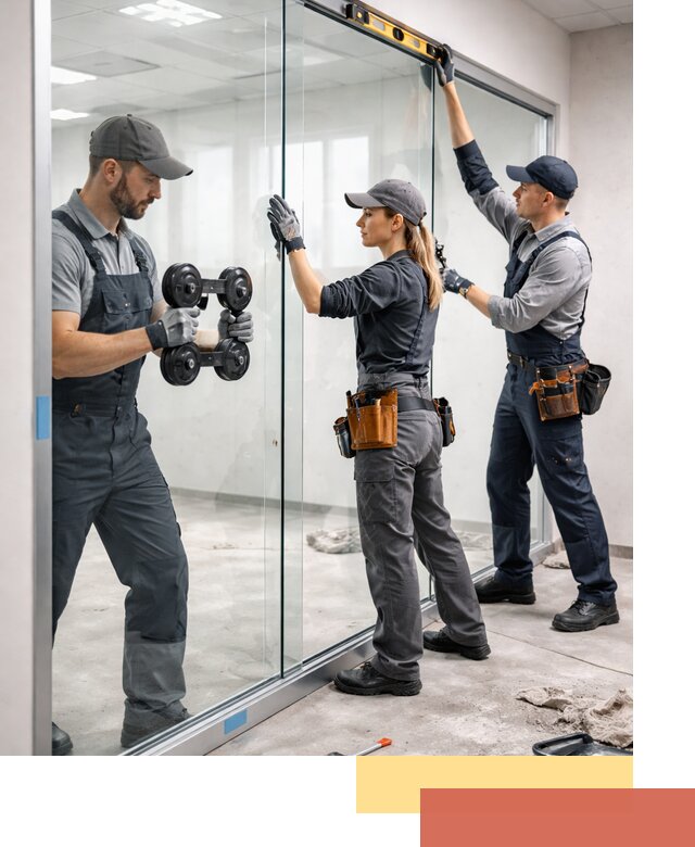 Профессиональный монтаж стеклянных перегородок в Когалыме