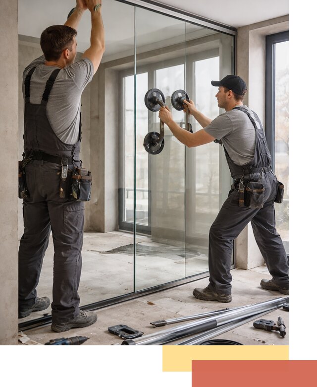 Цельностеклянные перегородки под ключ в Когалыме