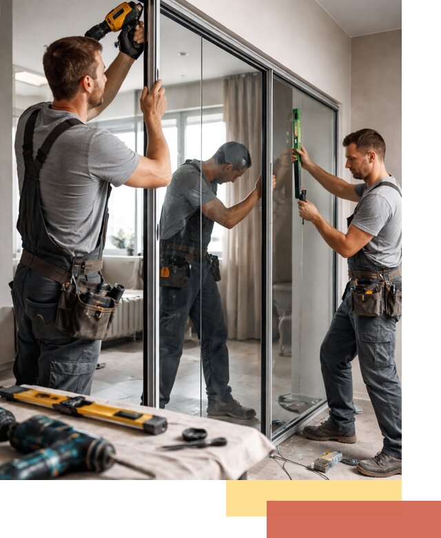 Каркасные стеклянные перегородки под ключ в Когалыме