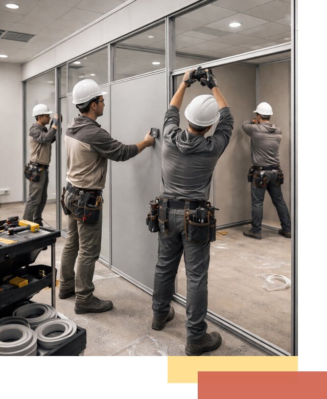 Мобильные офисные перегородки под ключ в Когалыме