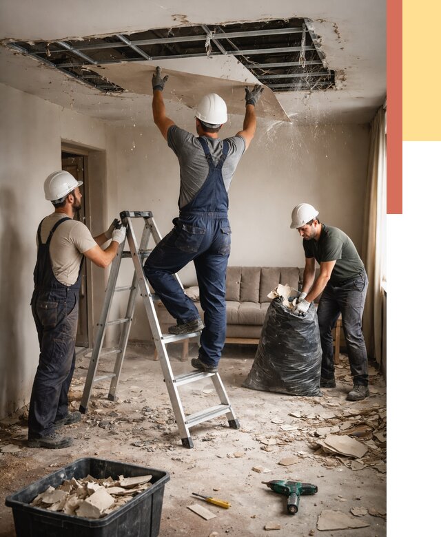 Демонтаж гипсокартонного потолка в Когалыме от 434 руб. за м2 — ОТДЕЛОЧНИК-Кгл