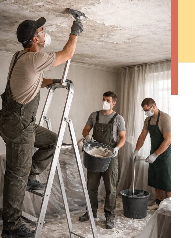 Удаление побелки с потолка в Когалыме от 2585 руб. быстро и недорого | ОТДЕЛОЧНИК-Кгл