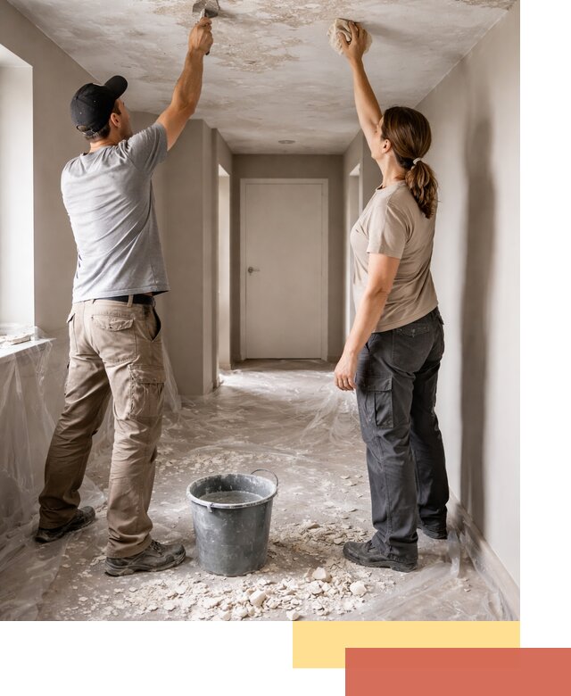 Удаление побелки с потолка в Когалыме — быстро и аккуратно