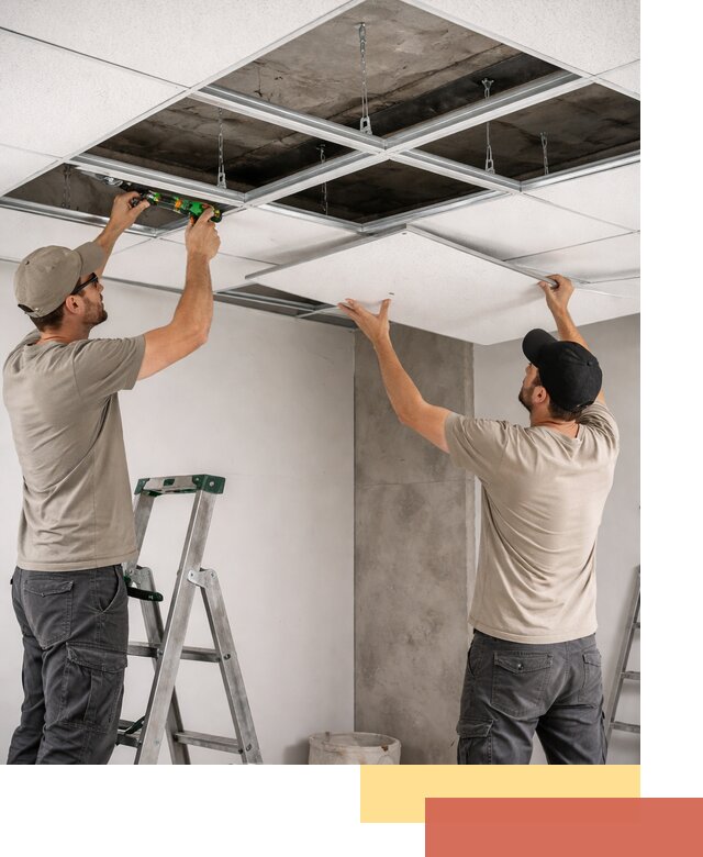 Монтаж потолка Армстронг под ключ в Когалыме