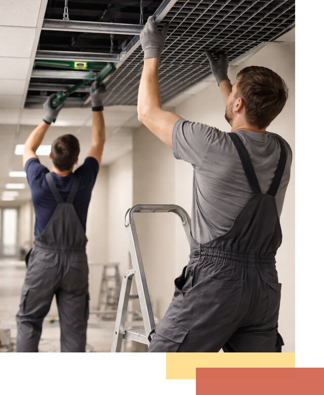 Монтаж потолка Грильято в Когалыме: установка под ключ качественно