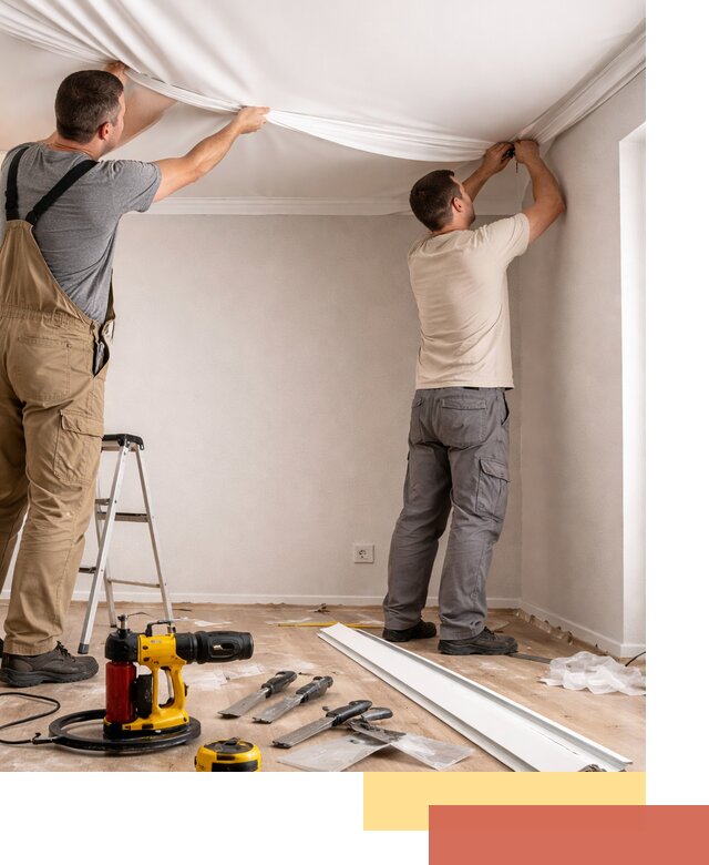 Монтаж ПВХ натяжного потолка в Когалыме качественно и быстро