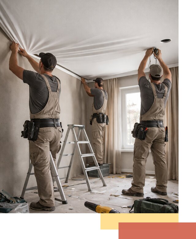 Монтаж матового натяжного потолка в Когалыме качественно и быстро