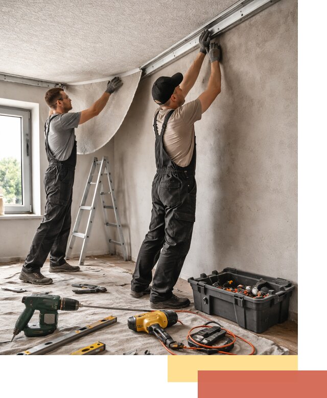 Монтаж фактурного натяжного потолка в Когалыме качественно и быстро