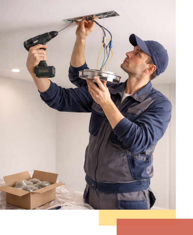 Установка люстры в натяжной потолок в Когалыме